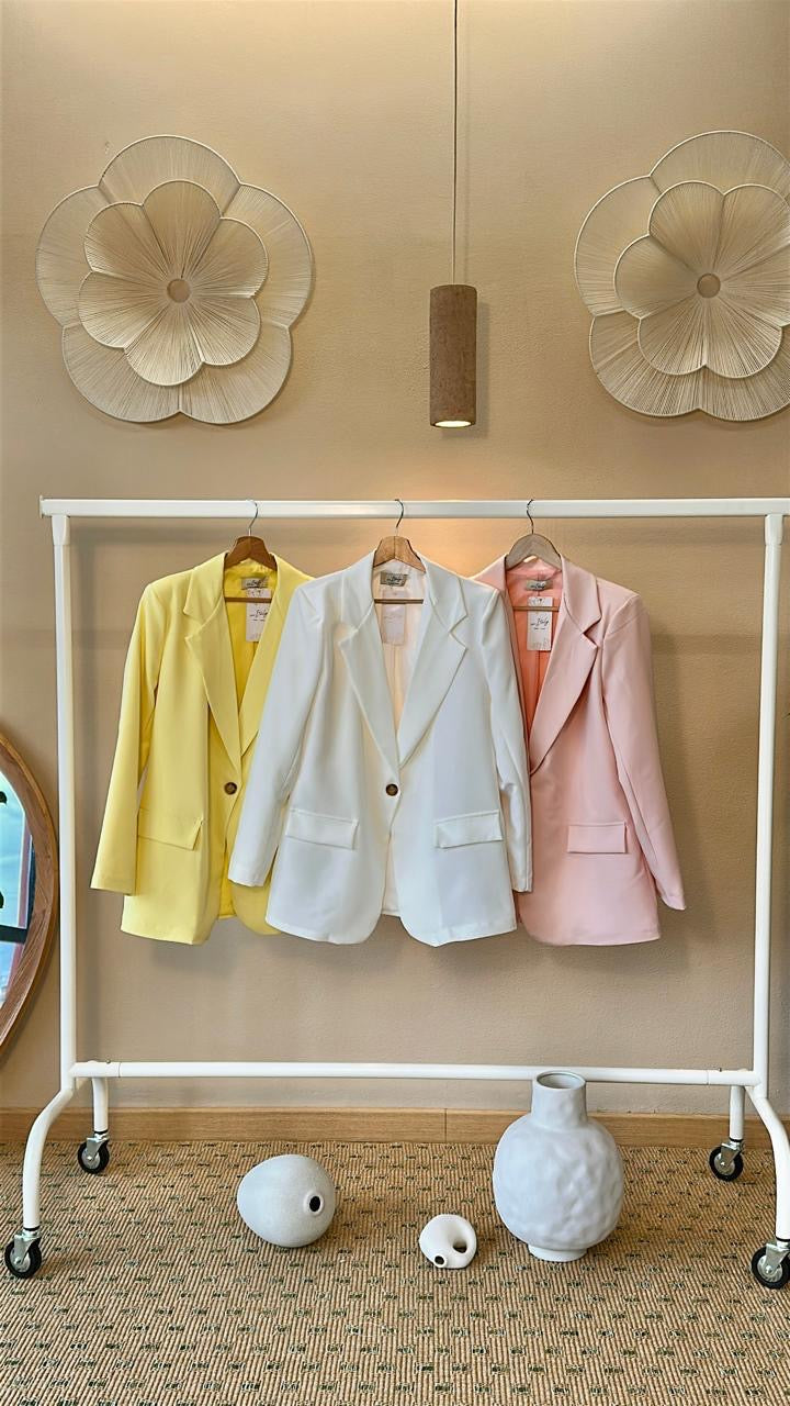Blazer Italiano con Botón – One Size | Delicado y Elegante