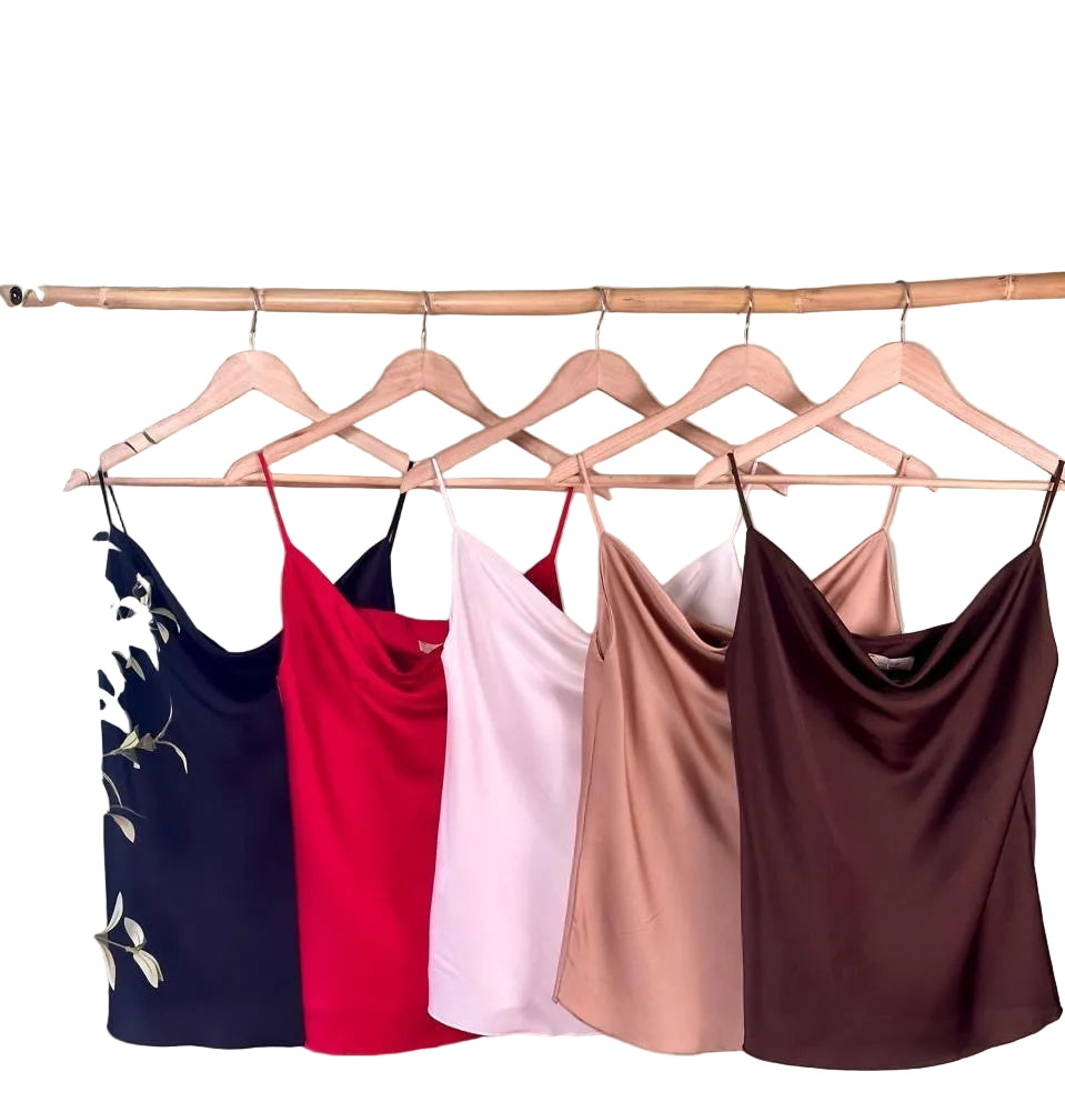 Satin Basic Top Made in Italy