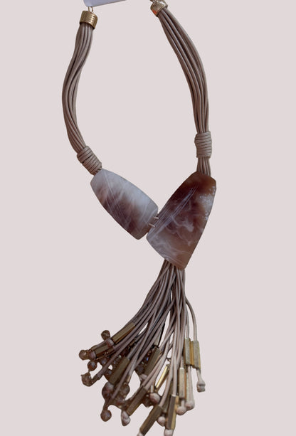 Long Necklace Stone Manarola