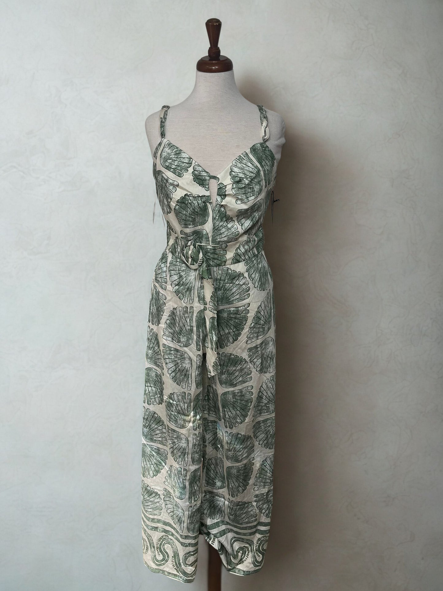 Green jumpsuit