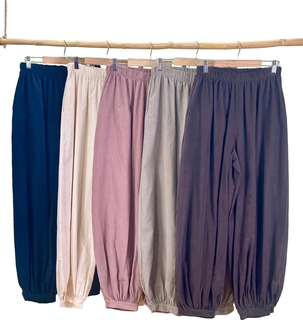 Corduroy bubble pant Made in Italy