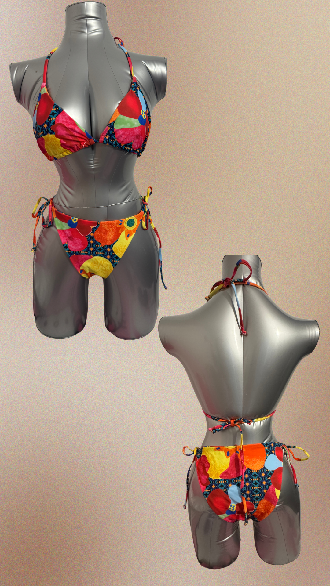 Bikini Floral Dos Piezas | Print Vibrante | Tallas S-M-L
