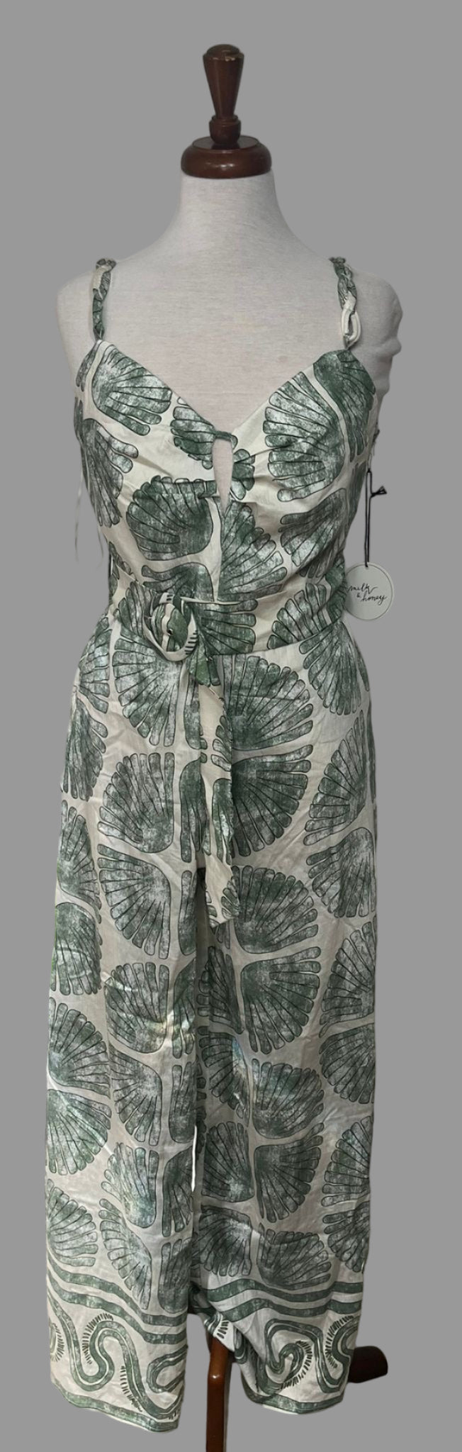 Green jumpsuit