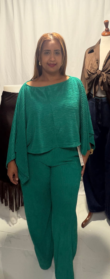 Tunic Long Pant Emerald Set