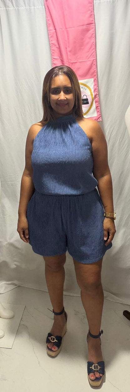 Blue romper basic