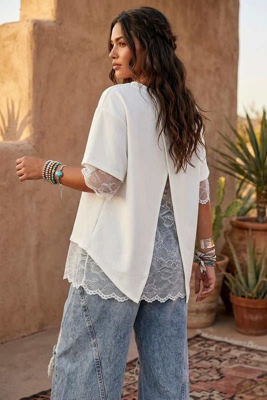 Italian Luxury White Open-Back Top | One Size