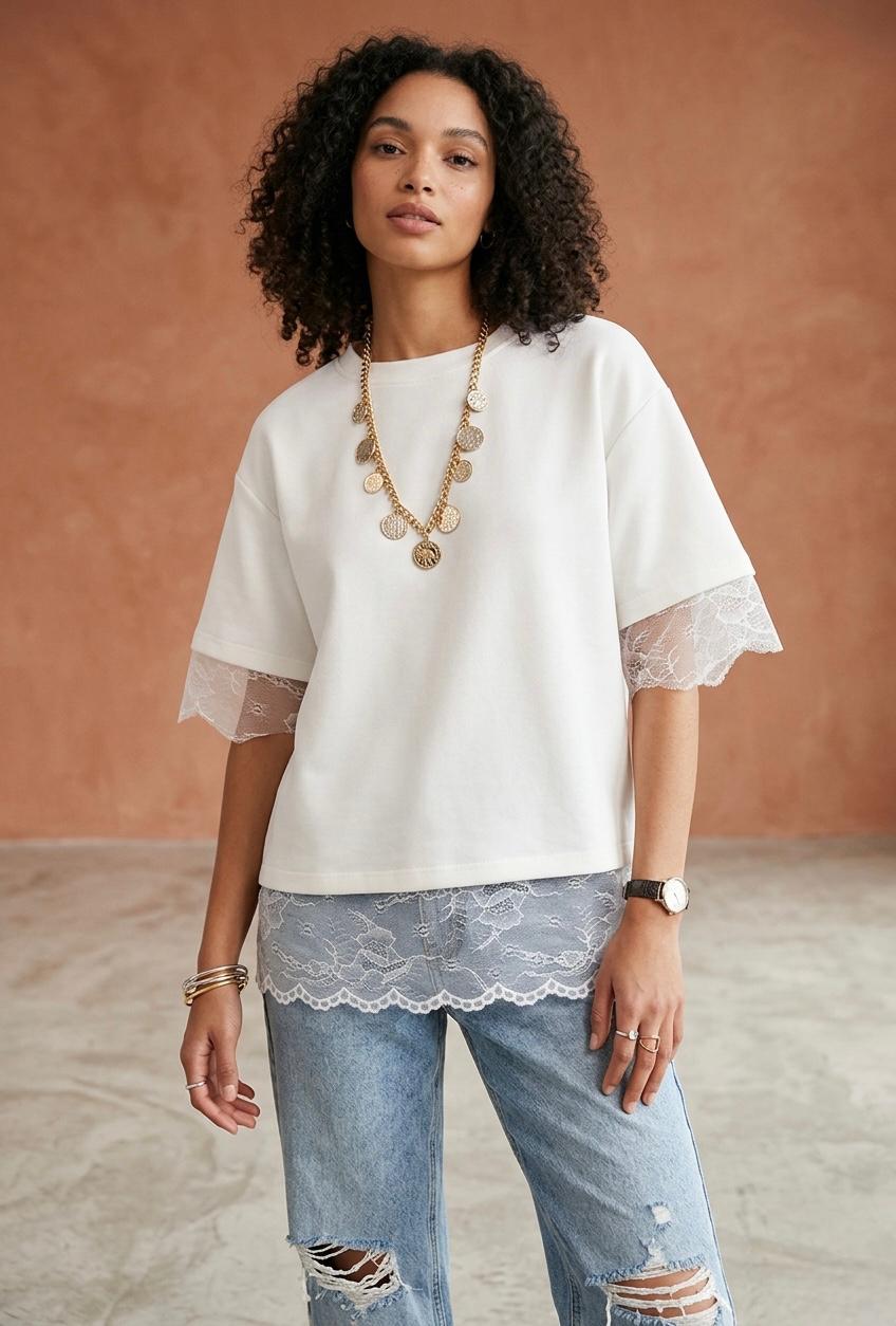 Italian Luxury White Open-Back Top | One Size