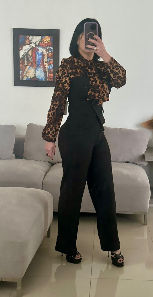 Set leopard and Black