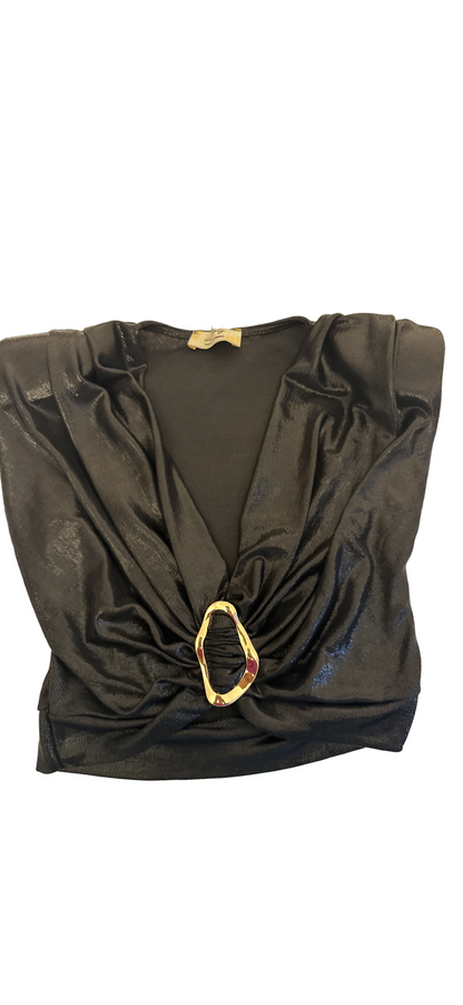 Metálica Crop  Top Made in Italy