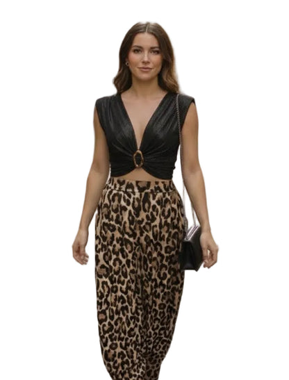 Metálica Crop  Top Made in Italy