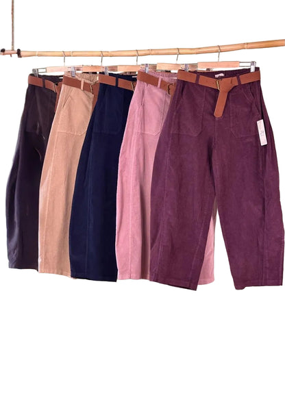 Barrel Pant Corduroy Made in Italy