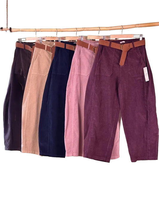 Barrel Pant Corduroy Made in Italy