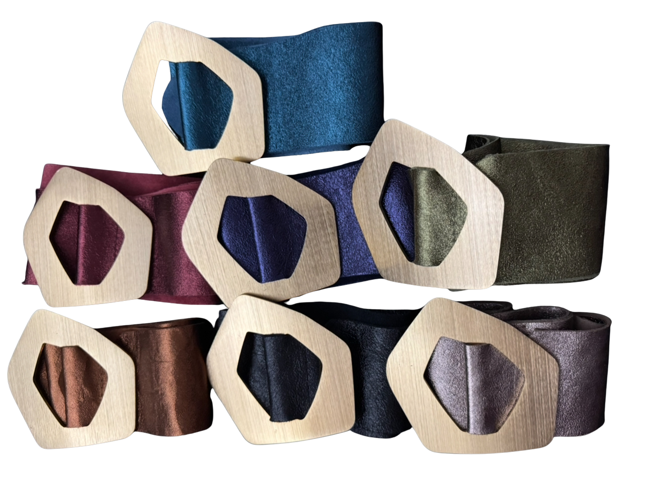 Correas Hebillas Pentagonal Made in Italy