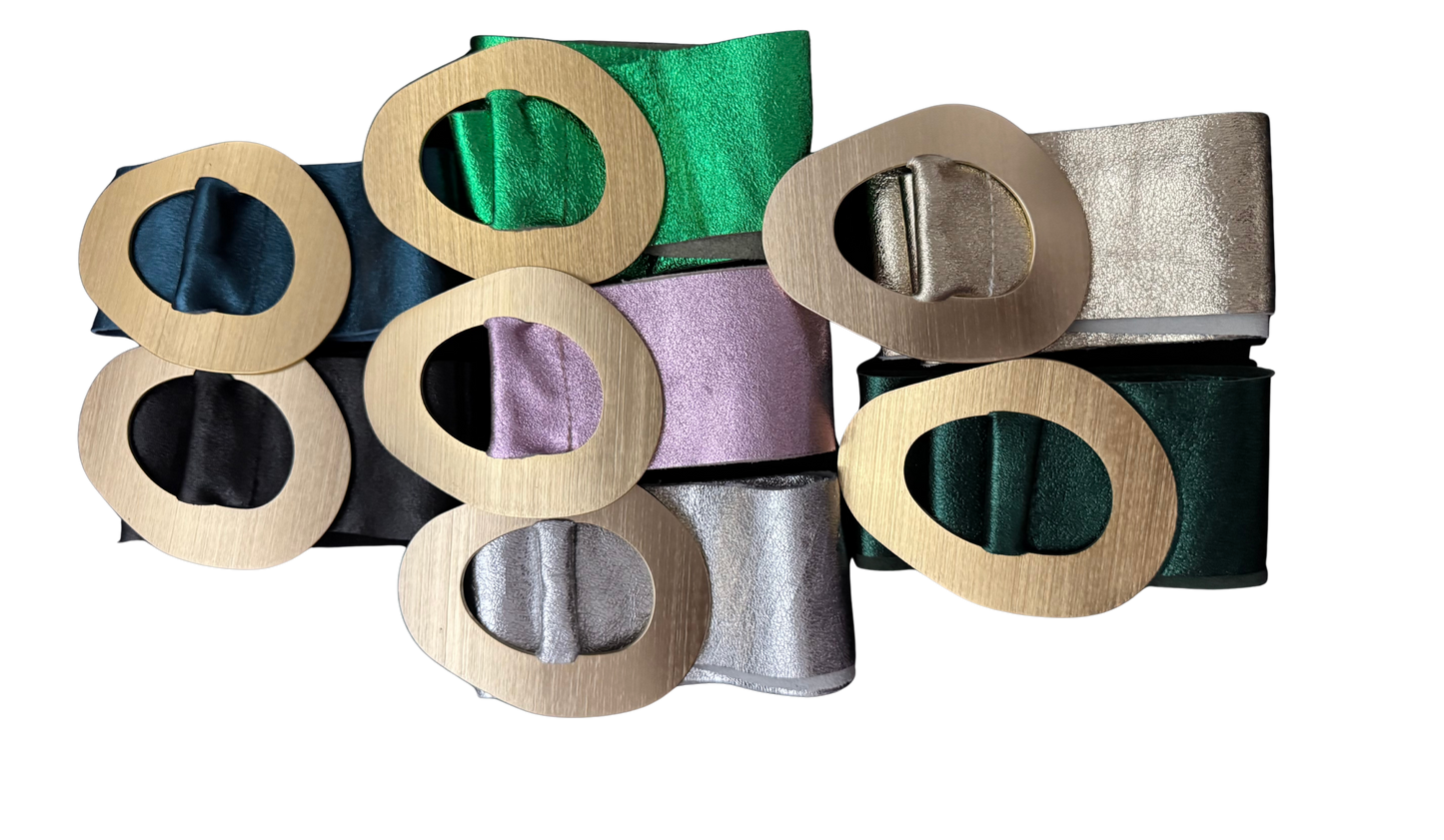 Correas Hebillas Redonda Made in Italy