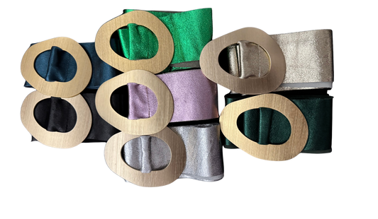 Correas Hebillas Redonda Made in Italy