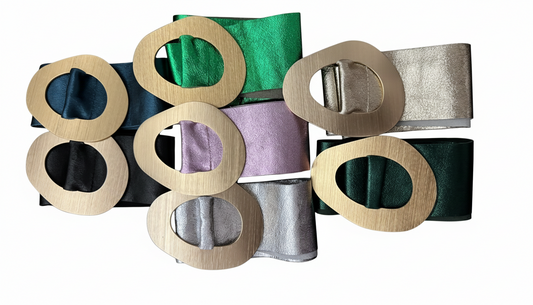 Correas Hebillas Redonda Made in Italy