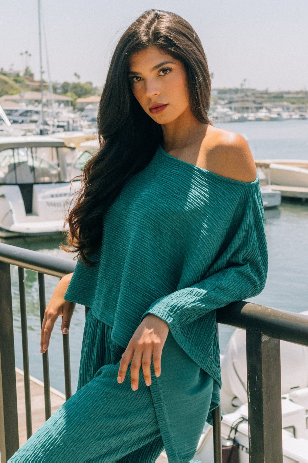 Tunic Long Pant Emerald Set