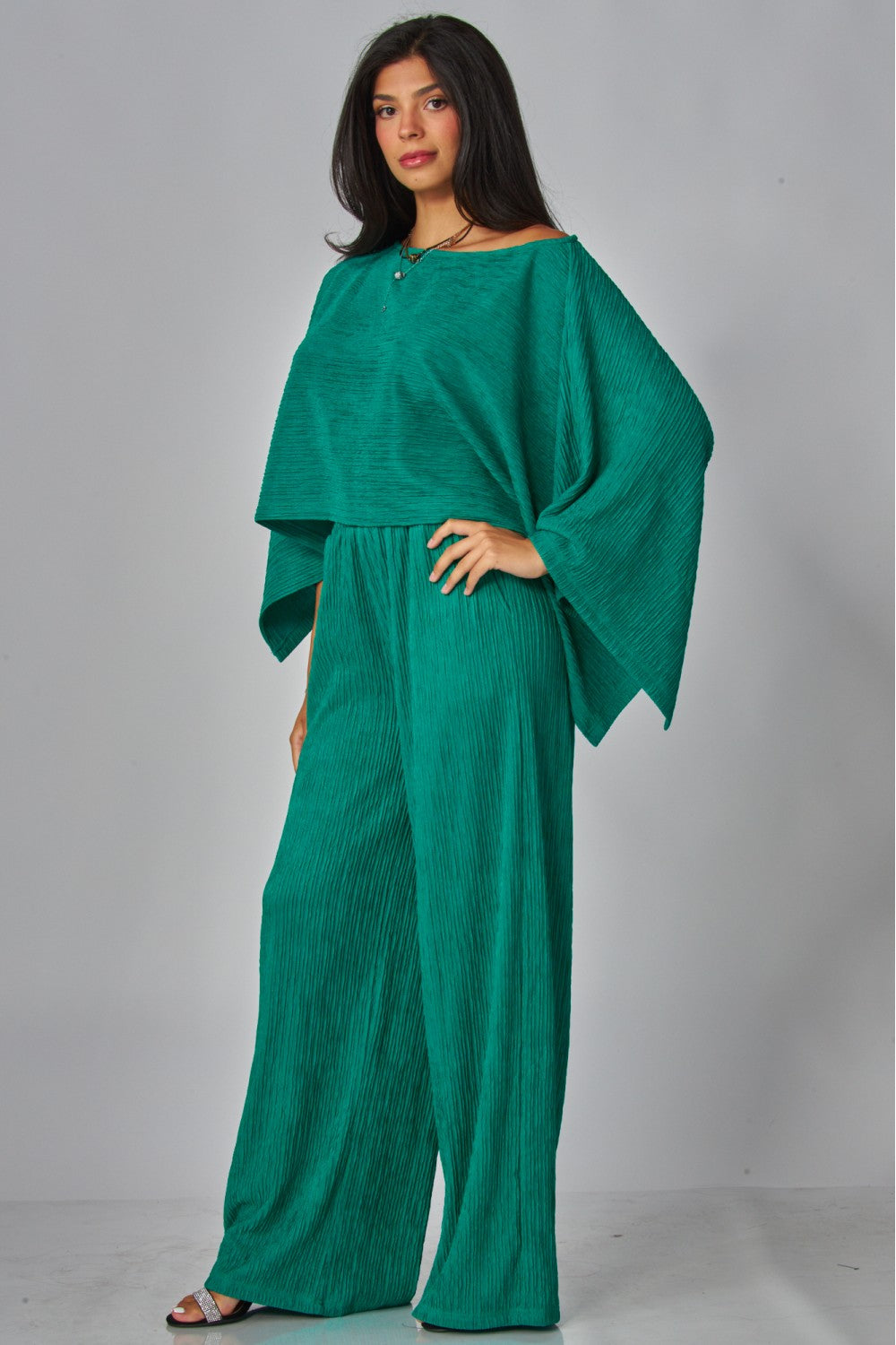 Tunic Long Pant Emerald Set