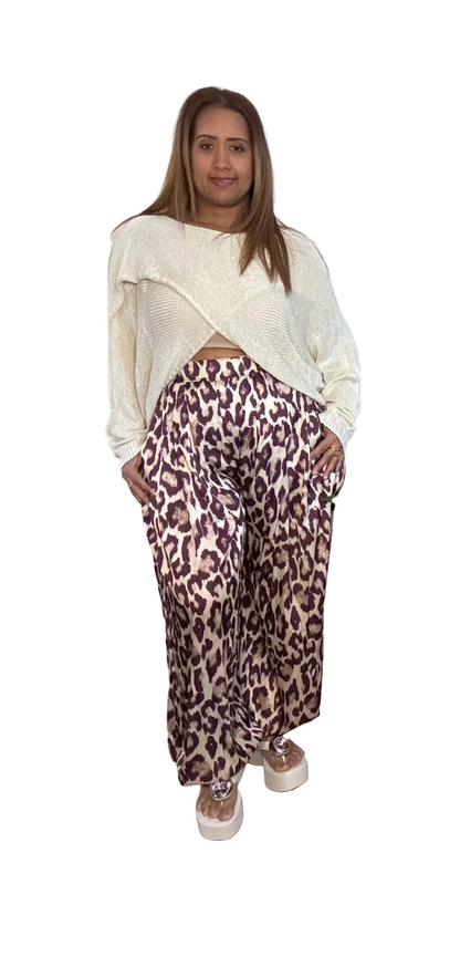 Pantalón Animal Print Estilo Aladdin Made in Italy