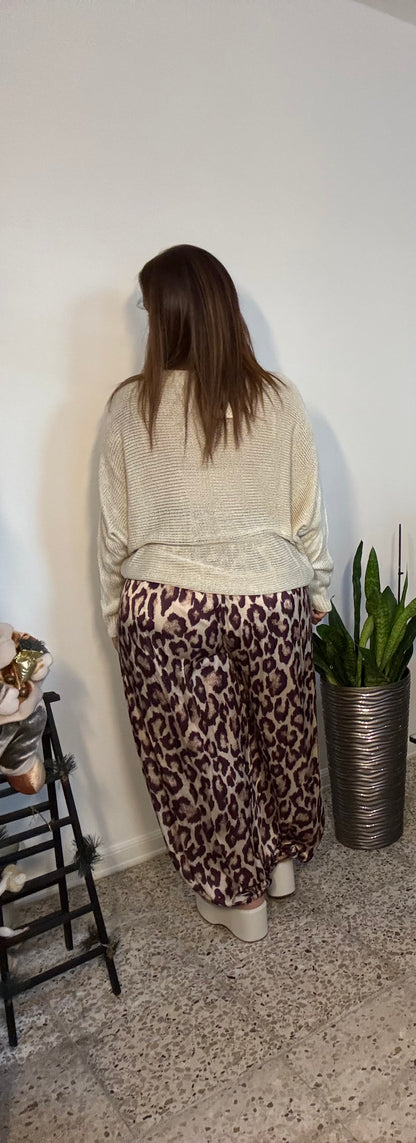 Sweater de Punto Hilo Italiano - Color Beige Ivory