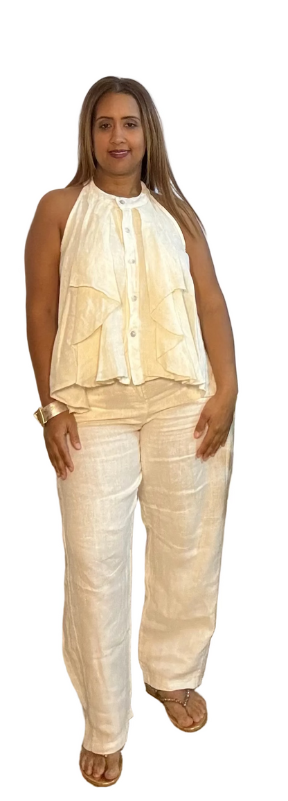 Pantalón de Lino Made in Italy