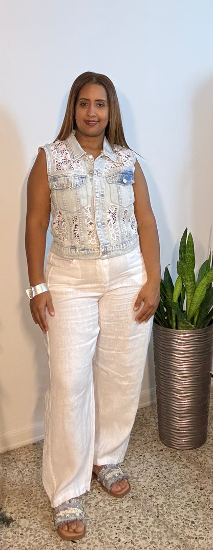 Denim & Crochet Jacket